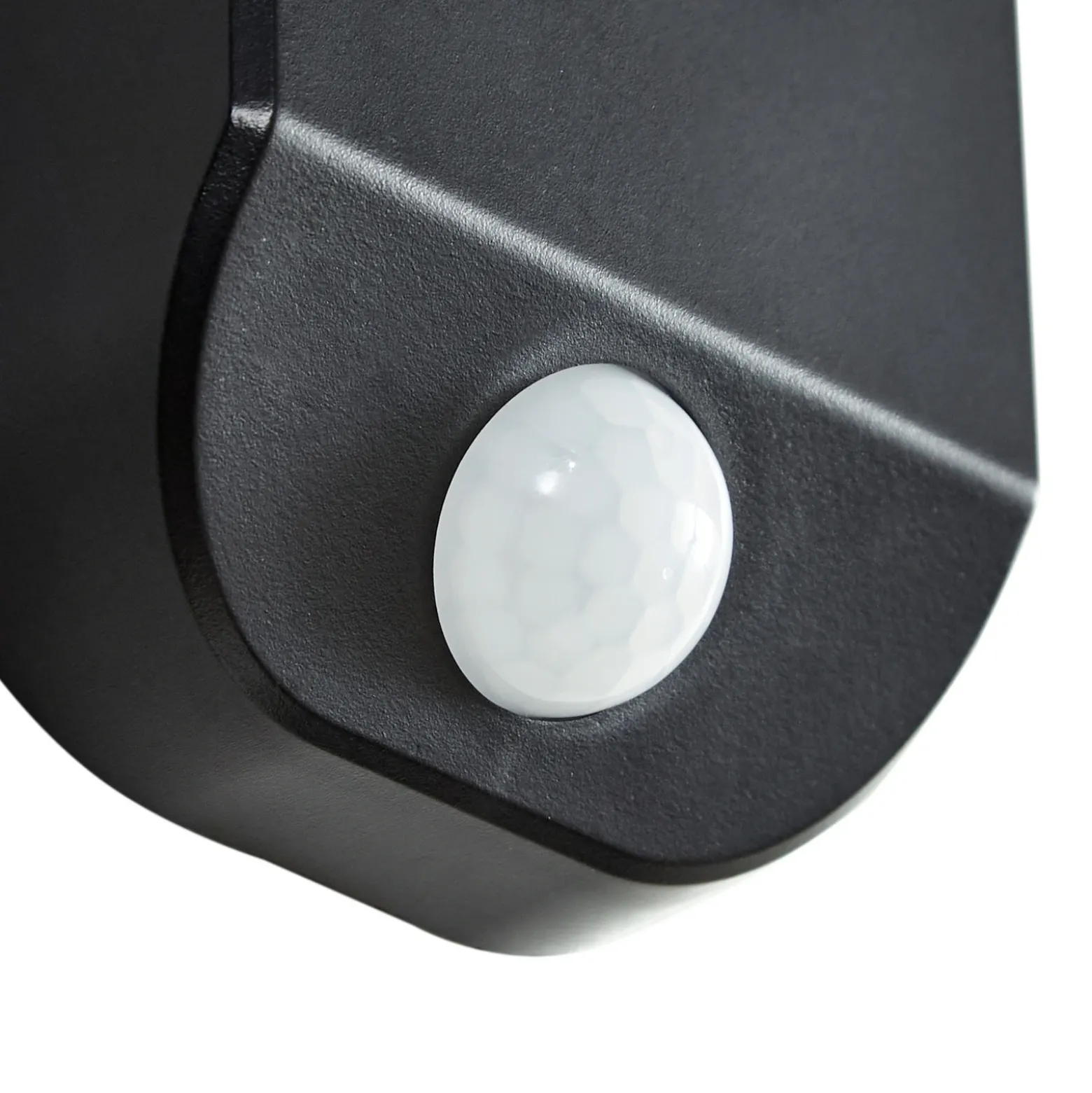 Aplique de pared LED PRIOS Tarlson, redonda, antracita, sensor