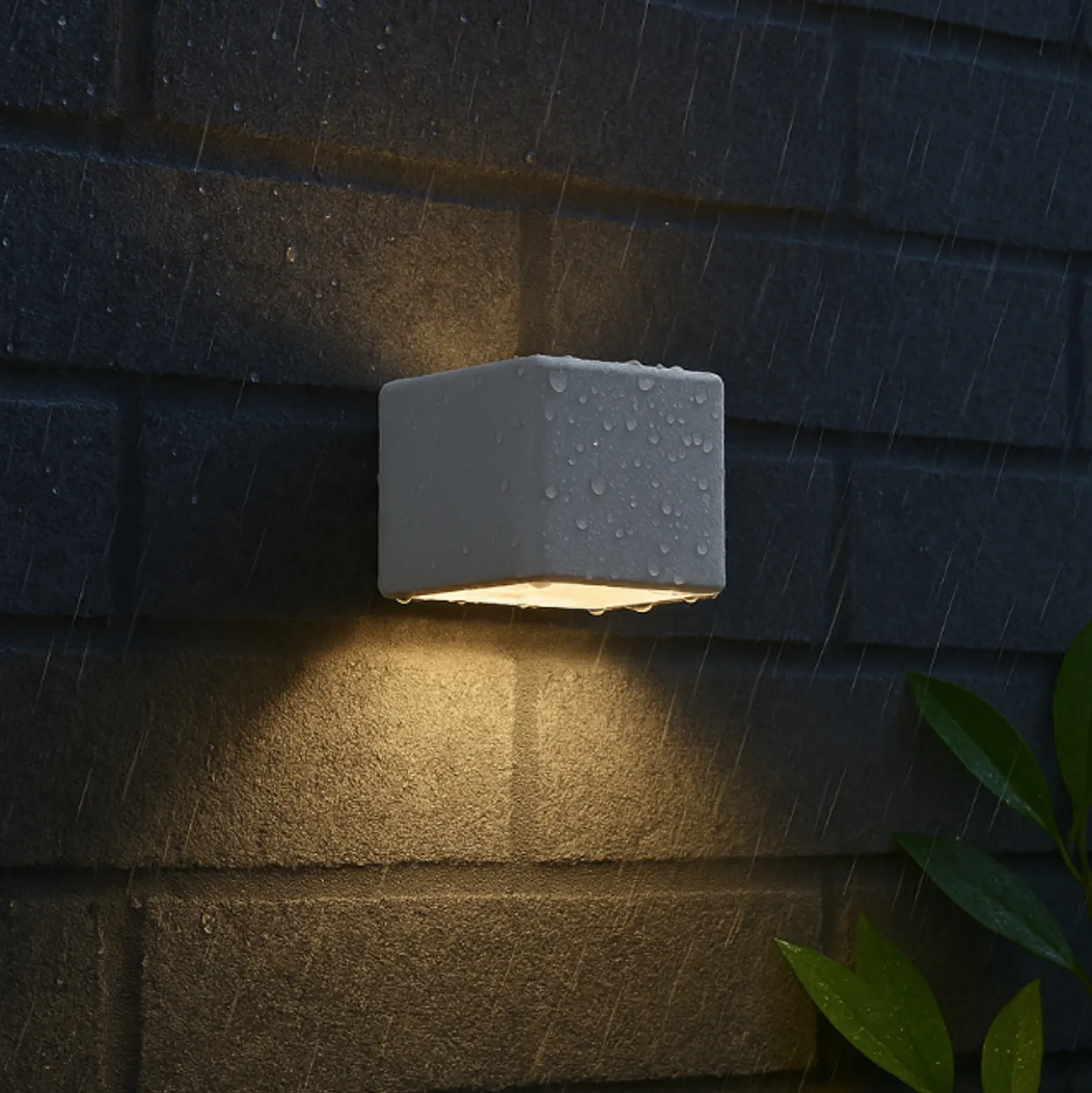 Aplique de pared LED recargable Magnetics, blanco, USB, detector de
