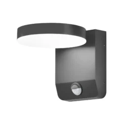 Aplique de pared LED 9083, sensor, antracita, 16 cm, CCT, IP54