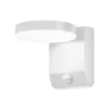 Aplique de pared LED 9113, sensor, blanco, ancho 16 cm, CCT, IP54