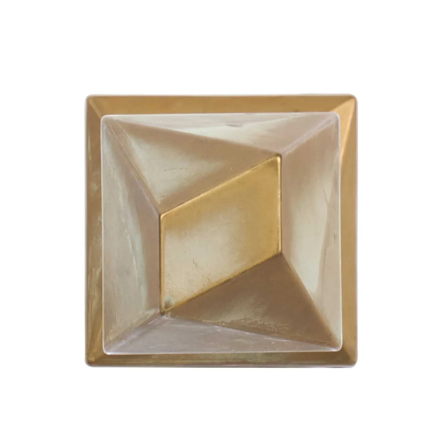 Aplique de pared LED Silva Edge, saliente de 18 cm, color latón antiguo, IP65