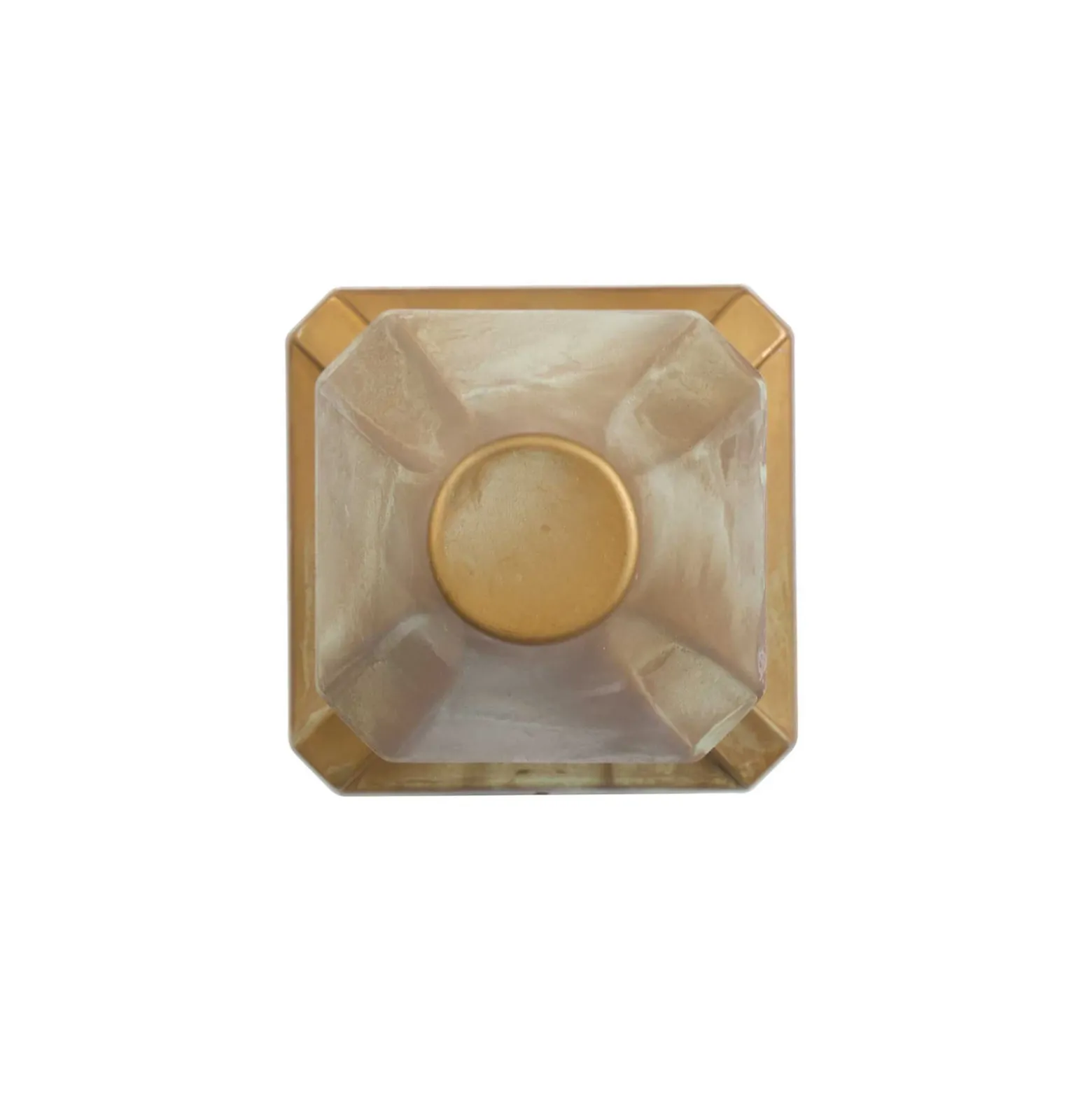 Aplique de pared LED Silva Frame, saliente de 18 cm, latón antiguo, IP65