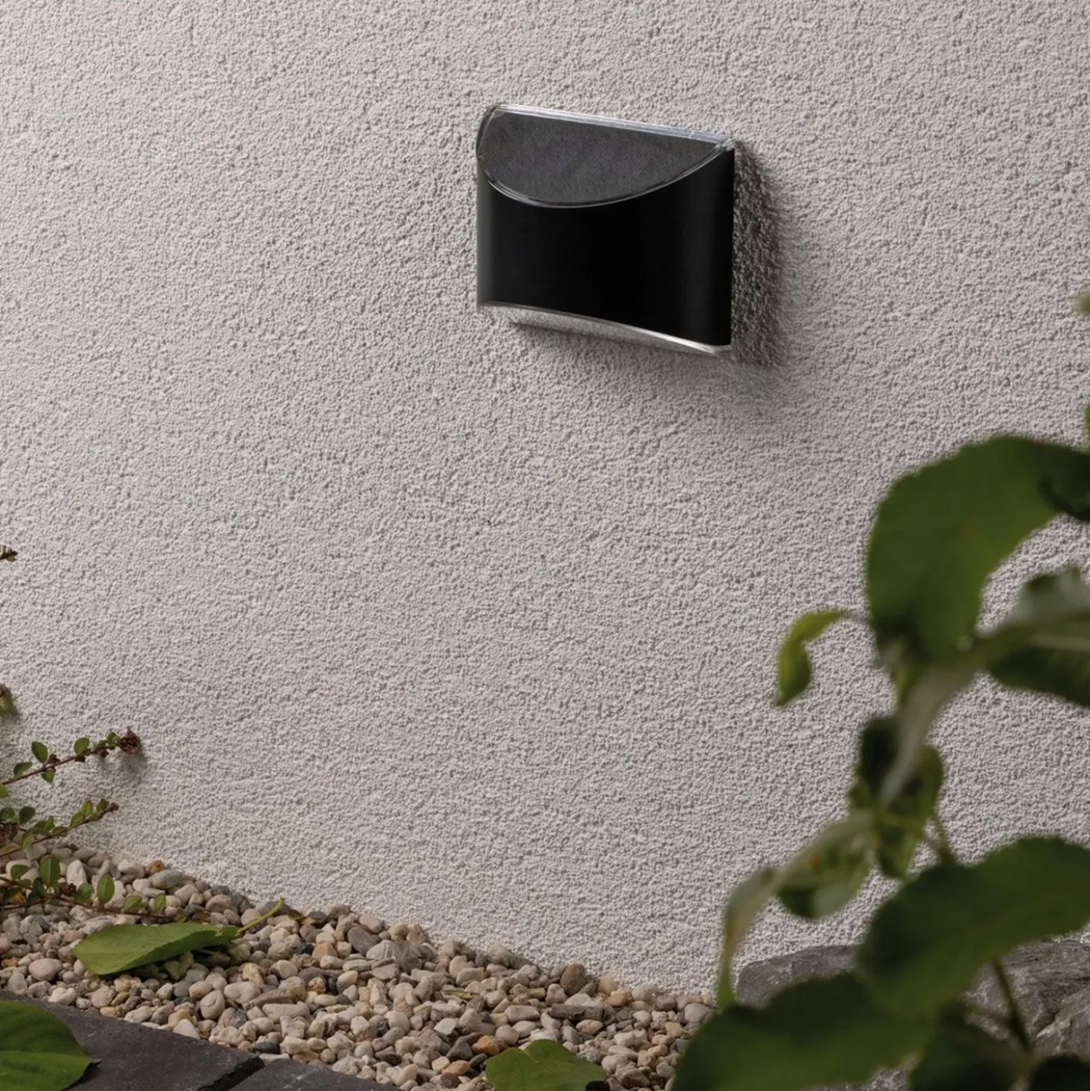 Aplique de pared LED solar Elliot de Paulmann, antracita, IP44