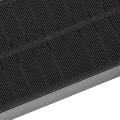 Aplique de pared LED solar Prios Aurino, negra, sensor, IP44