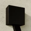 Aplique de pared LED Square de Lucande, antracita, metal, IP65