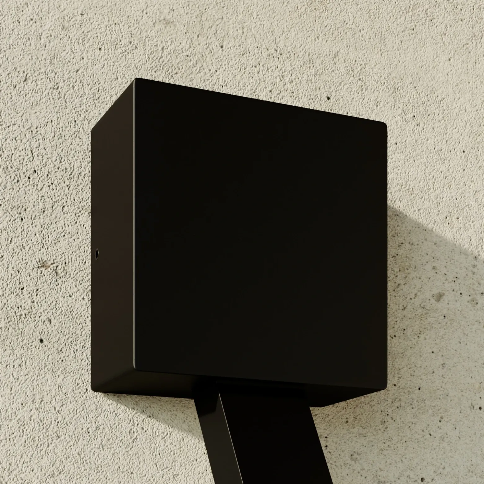Aplique de pared LED Square de Lucande, antracita, metal, IP65