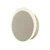 Aplique de pared LED Sun-B, color arena, Ø 15cm, IP54, atenuador