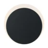 Aplique de pared LED Sun-B, negro, Ø 15 cm, IP54, atenuador