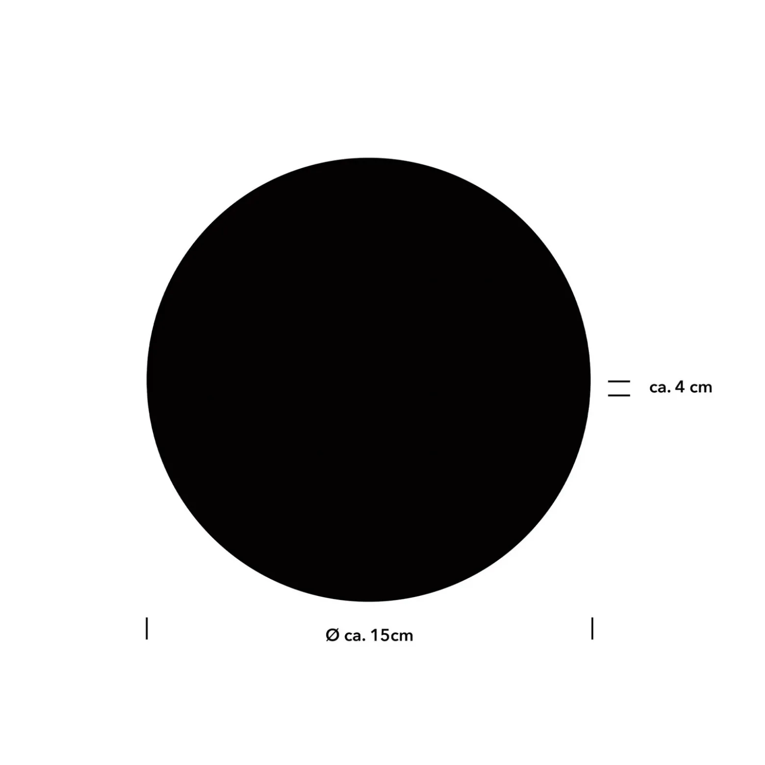 Aplique de pared LED Sun-B, negro, Ø 15 cm, IP54, atenuador