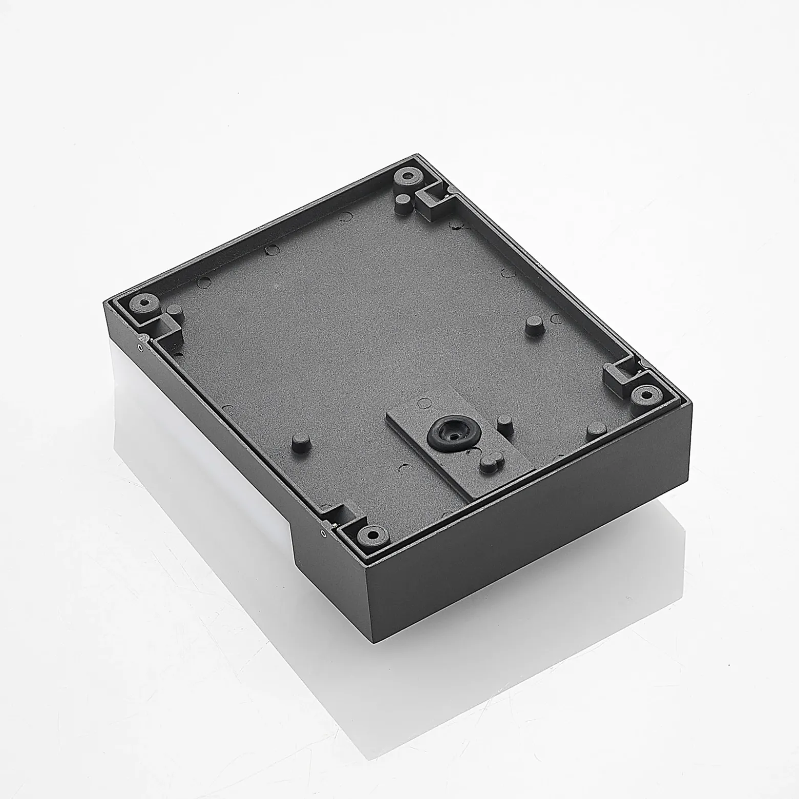 Aplique de pared LED Vanira de Lindby, antracita, aluminio, sensor, IP54