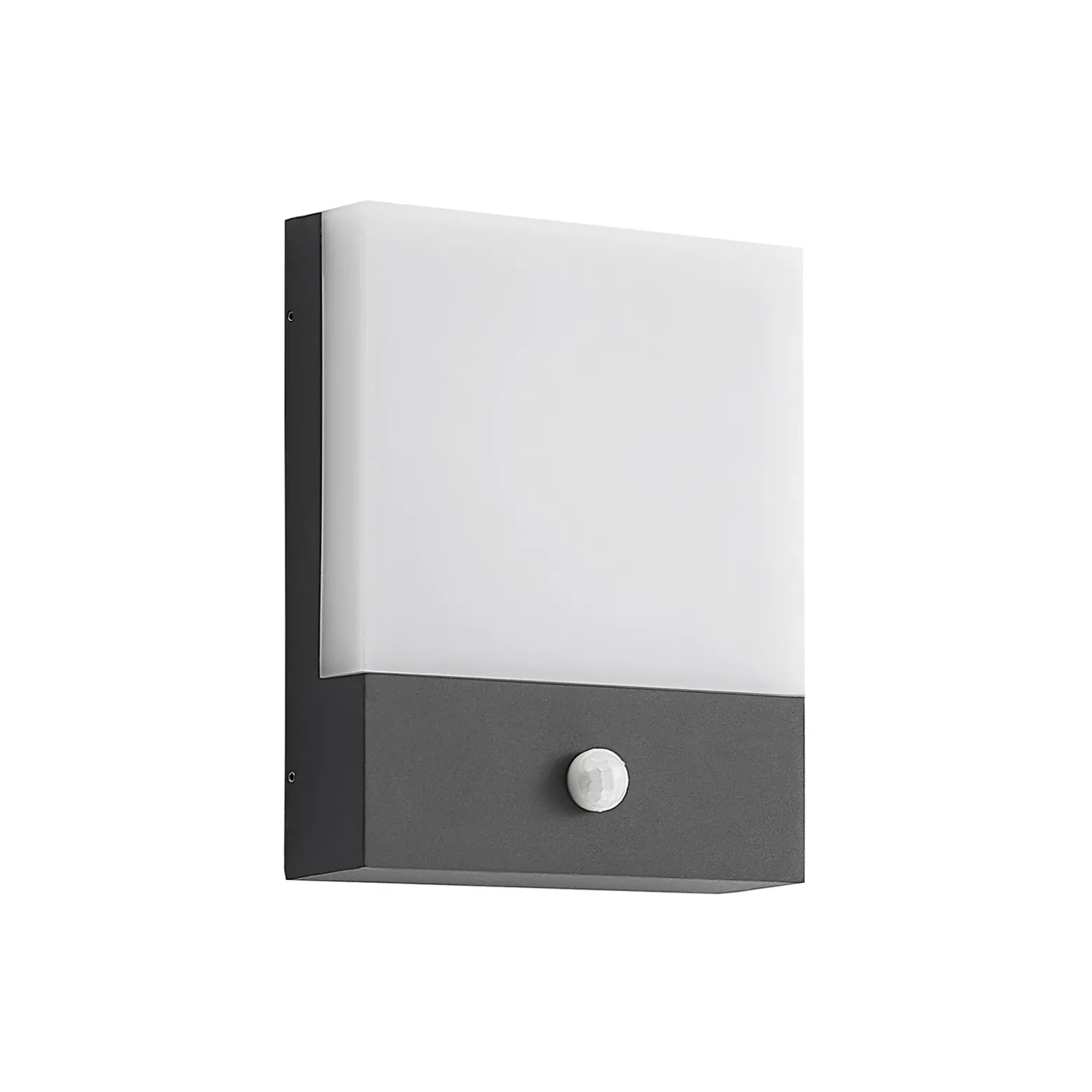 Aplique de pared LED Vanira de Lindby, antracita, aluminio, sensor, IP54