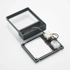 Aplique de pared LED Vanira de Lindby, antracita, aluminio, sensor, IP54
