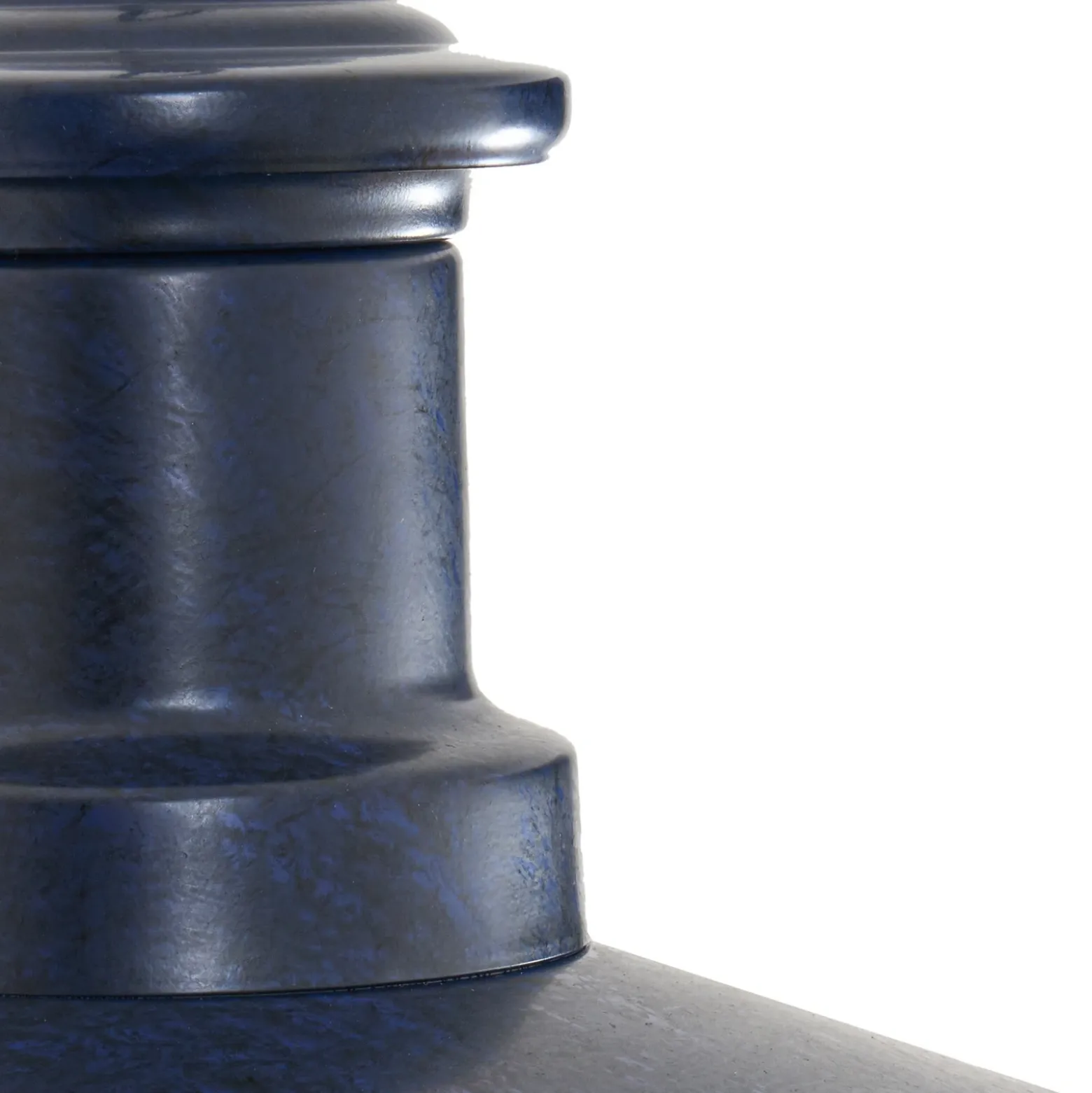 Aplique de pared Lindby Eloretta, negro/azul, acero, IP44, E27