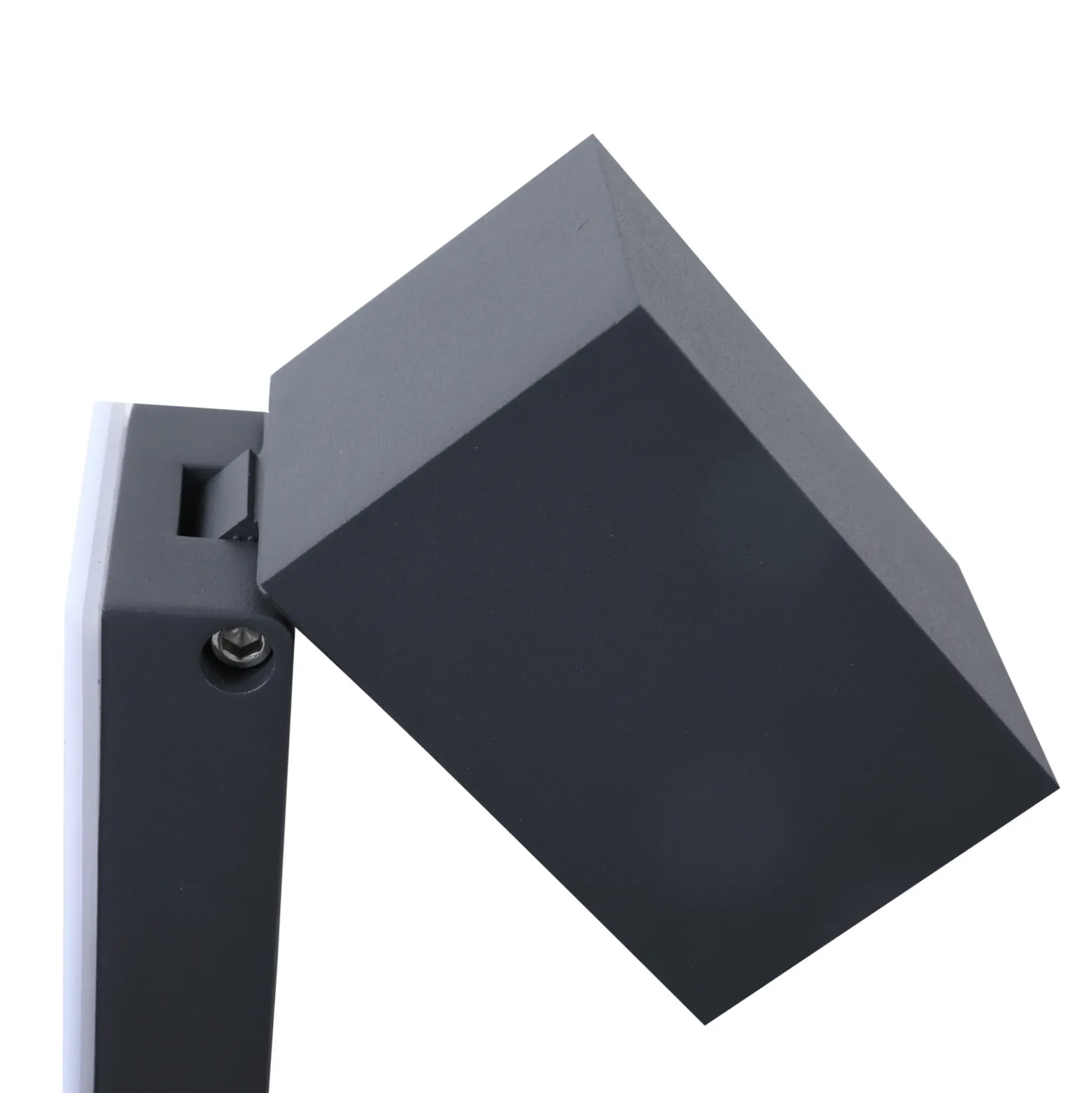 Aplique de pared Lindby Othil, con sensor, antracita, metal, IP44
