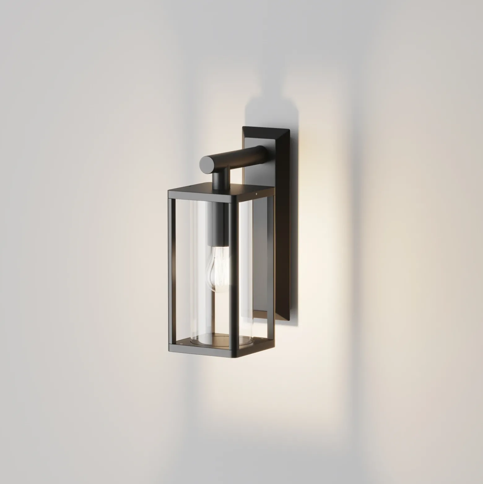 Aplique de pared Maytoni Cell, grafito, aluminio, altura 20 cm, IP65