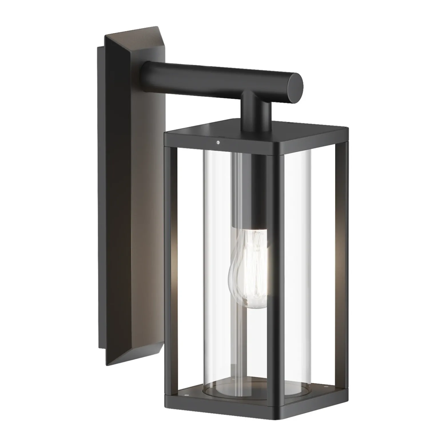 Aplique de pared Maytoni Cell, grafito, aluminio, altura 20 cm, IP65