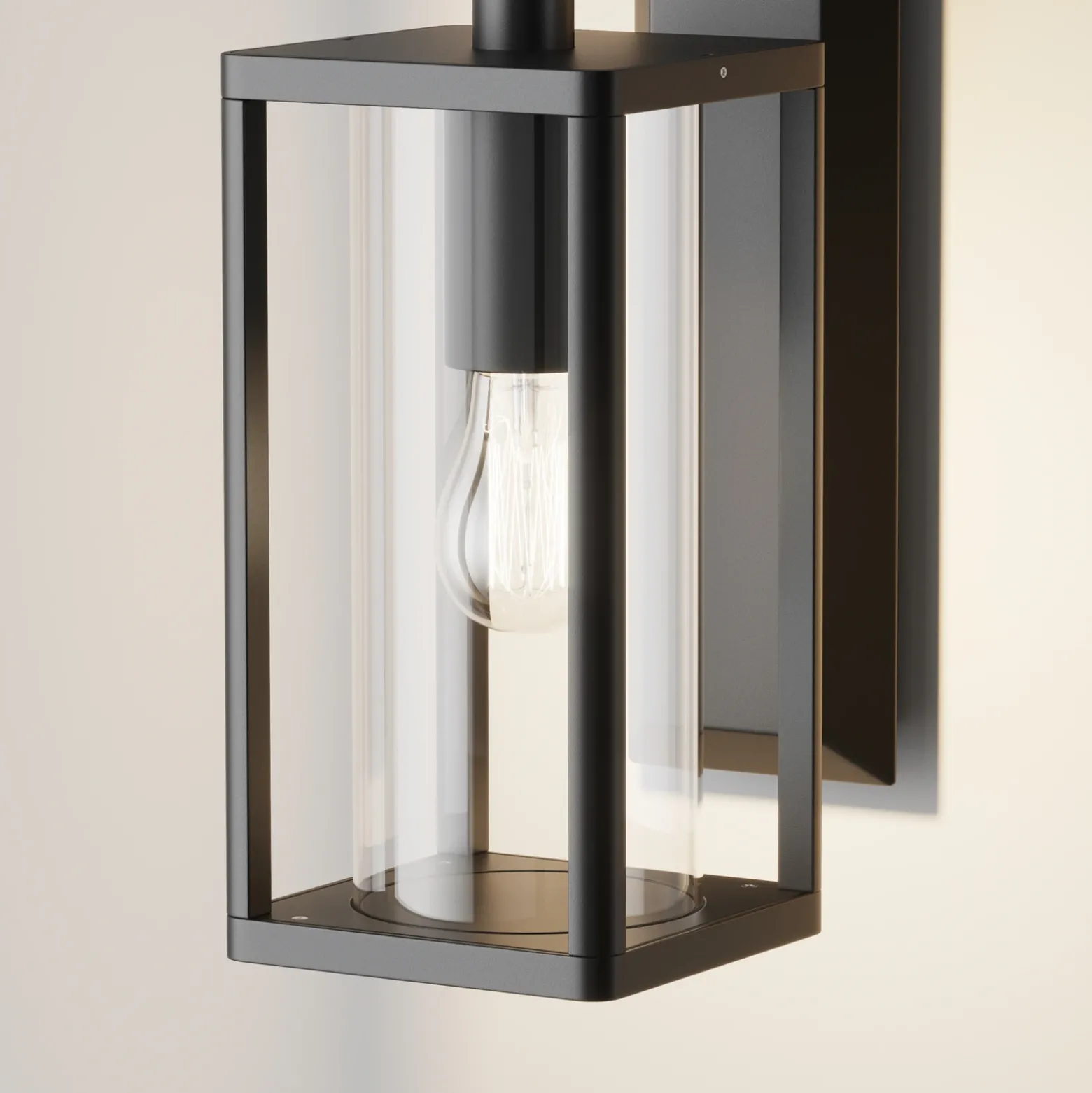 Aplique de pared Maytoni Cell, grafito, aluminio, altura 20 cm, IP65