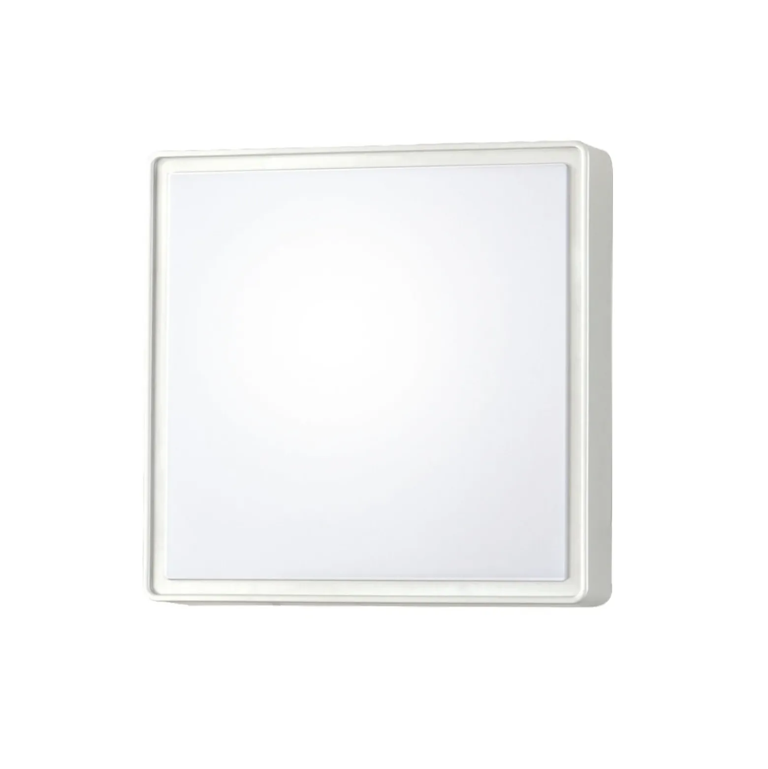 Aplique de pared Oban, 24 cm x 24 cm, 1 x E27, blanco, IP65