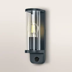 Aplique de pared OSRAM ENDURA CLASSIC TUBULAR, sensor, gris oscuro