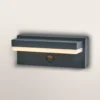 Aplique de pared OSRAM ENDURA STYLE ROBUST, gris, sensor IP54 USB