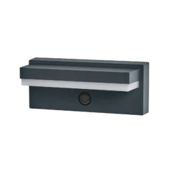 Aplique de pared OSRAM ENDURA STYLE ROBUST, gris, sensor IP54 USB