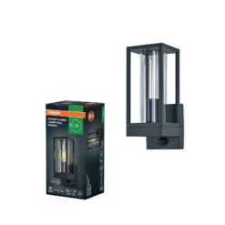 Aplique de pared OSRAM ENDURA CLASSIC FRAME, sensor gris oscuro IP54