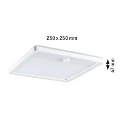 Aplique de pared Paulmann Lamina Sensor CCT, angular, blanco