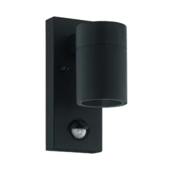 Aplique de pared Riga 5, antracita, altura 16 cm, metal