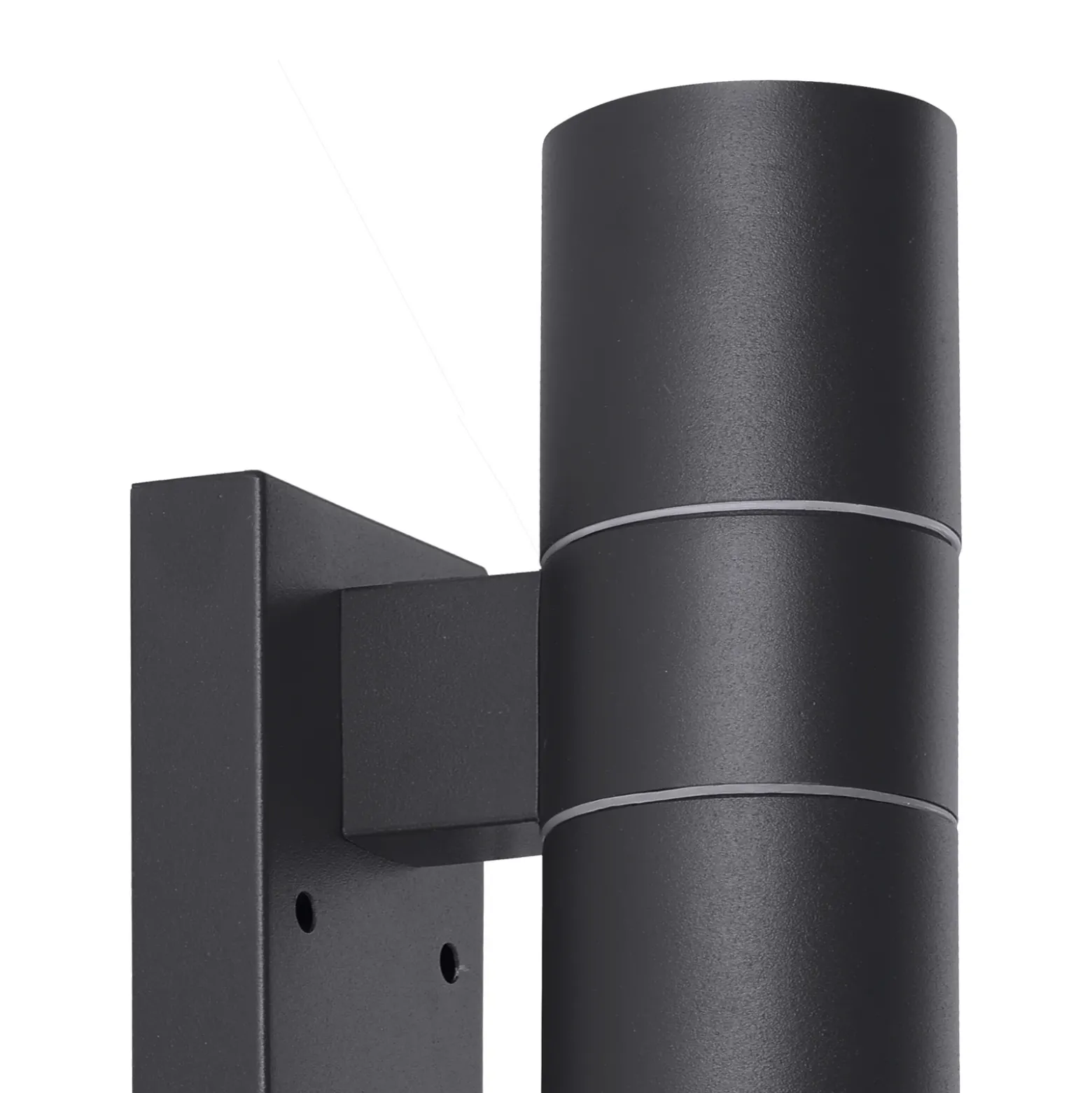 Aplique de pared Riga 5 antracita, 21 cm, metal, con sensor, 2 luces.