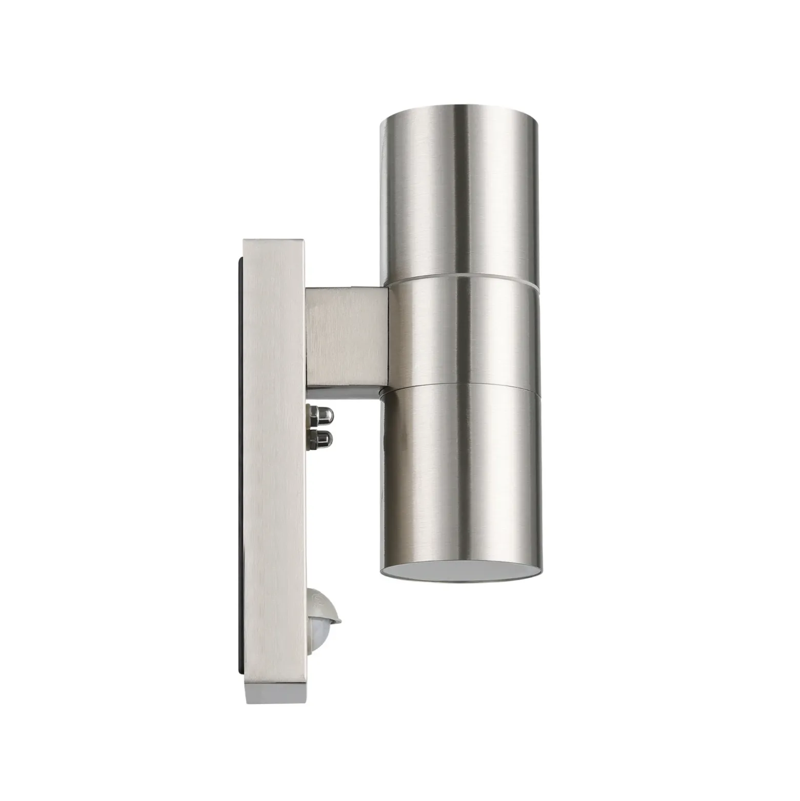 Aplique de pared Riga 5 de acero inoxidable, 21 cm, acero inoxidable, sensor de