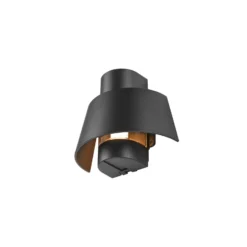 Aplique de pared SLV Photoni, negro, aluminio, 25 cm de ancho