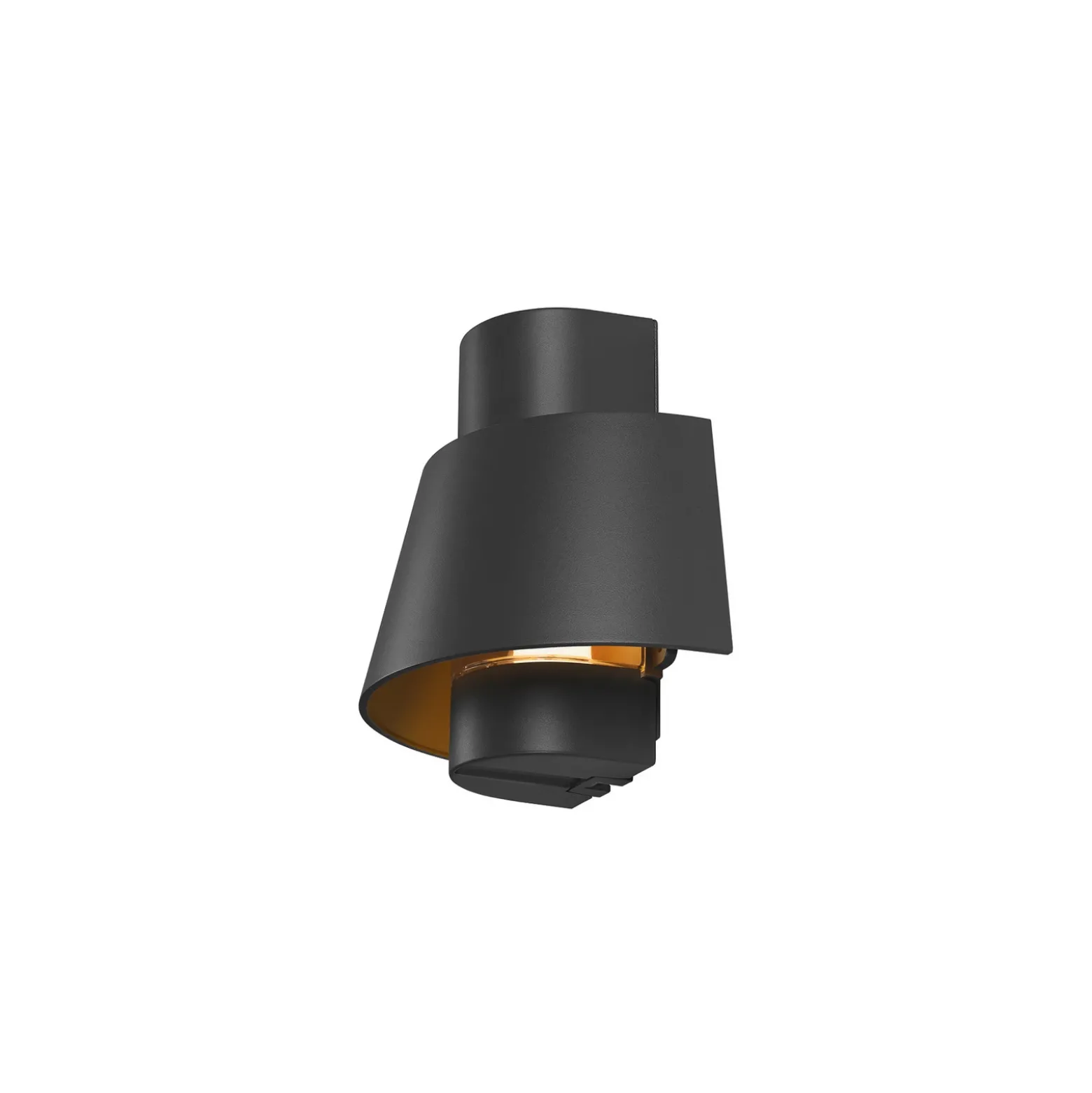 Aplique de pared SLV Photoni, negro, aluminio, 25 cm de ancho
