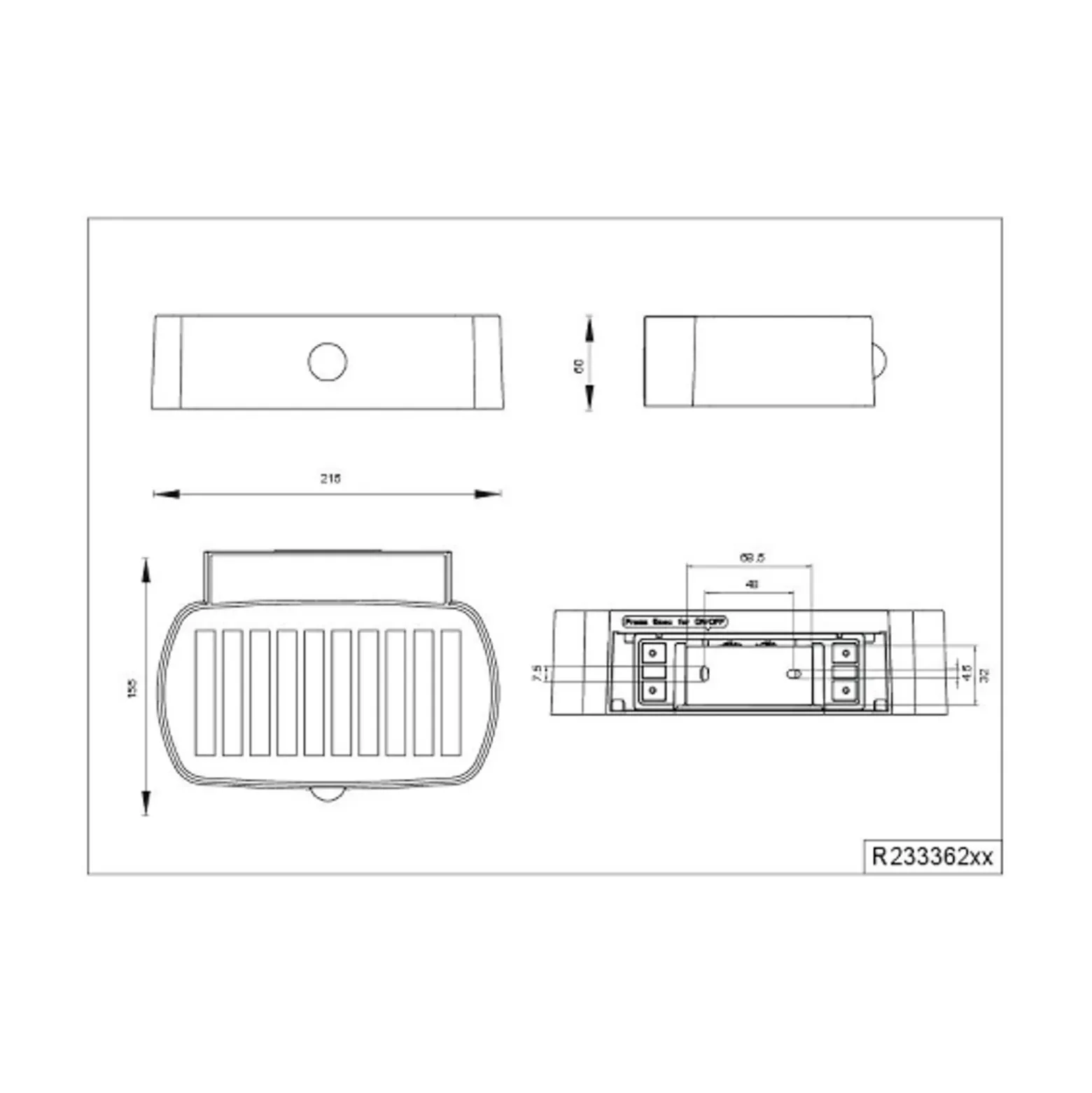 Aplique de pared solar Bilbao, blanca, altura 6 cm, sensor, arriba/abajo