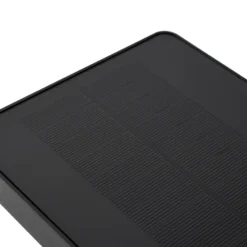 Aplique de pared solar LED Lucande Tilena, negra, aluminio, sensor