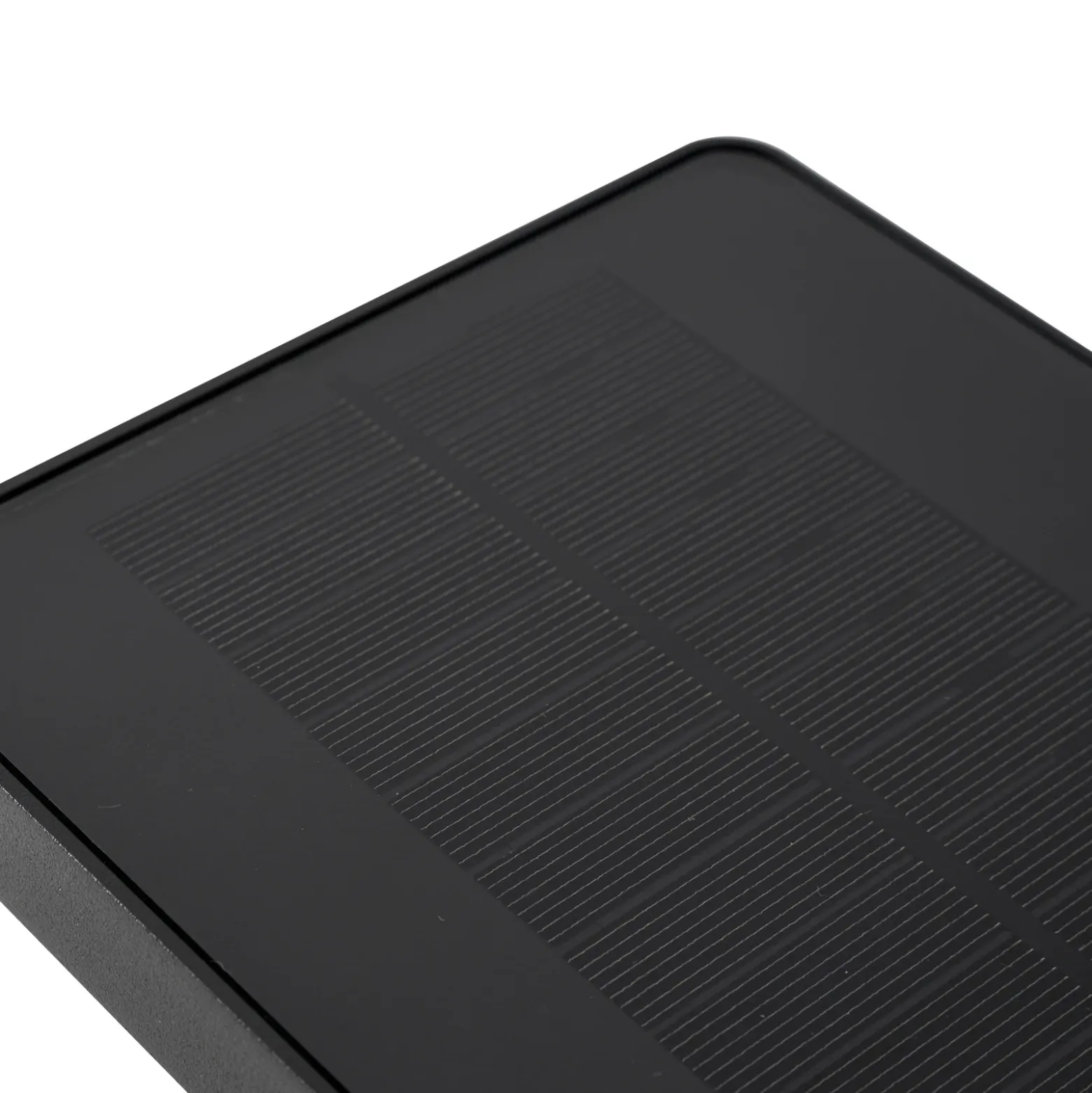 Aplique de pared solar LED Lucande Tilena, negra, aluminio, sensor