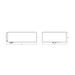 Aplique de pared solar OSRAM ENDURA STYLE DOWN, gris, sensor, IP65