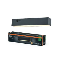 Aplique de pared solar OSRAM ENDURA STYLE SHORE, gris, sensor, IP54