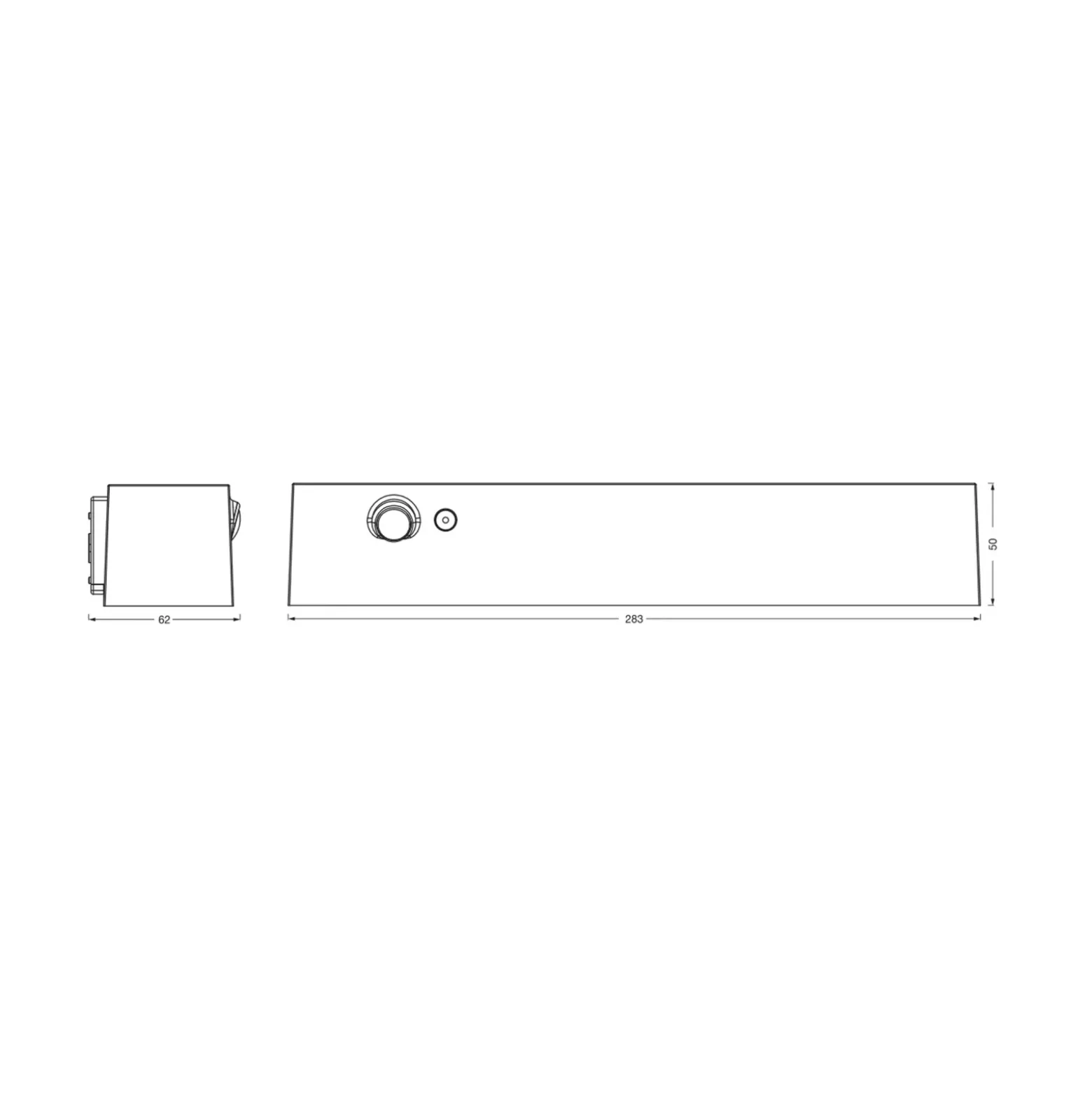 Aplique de pared solar OSRAM ENDURA STYLE SHORE, gris, sensor, IP54