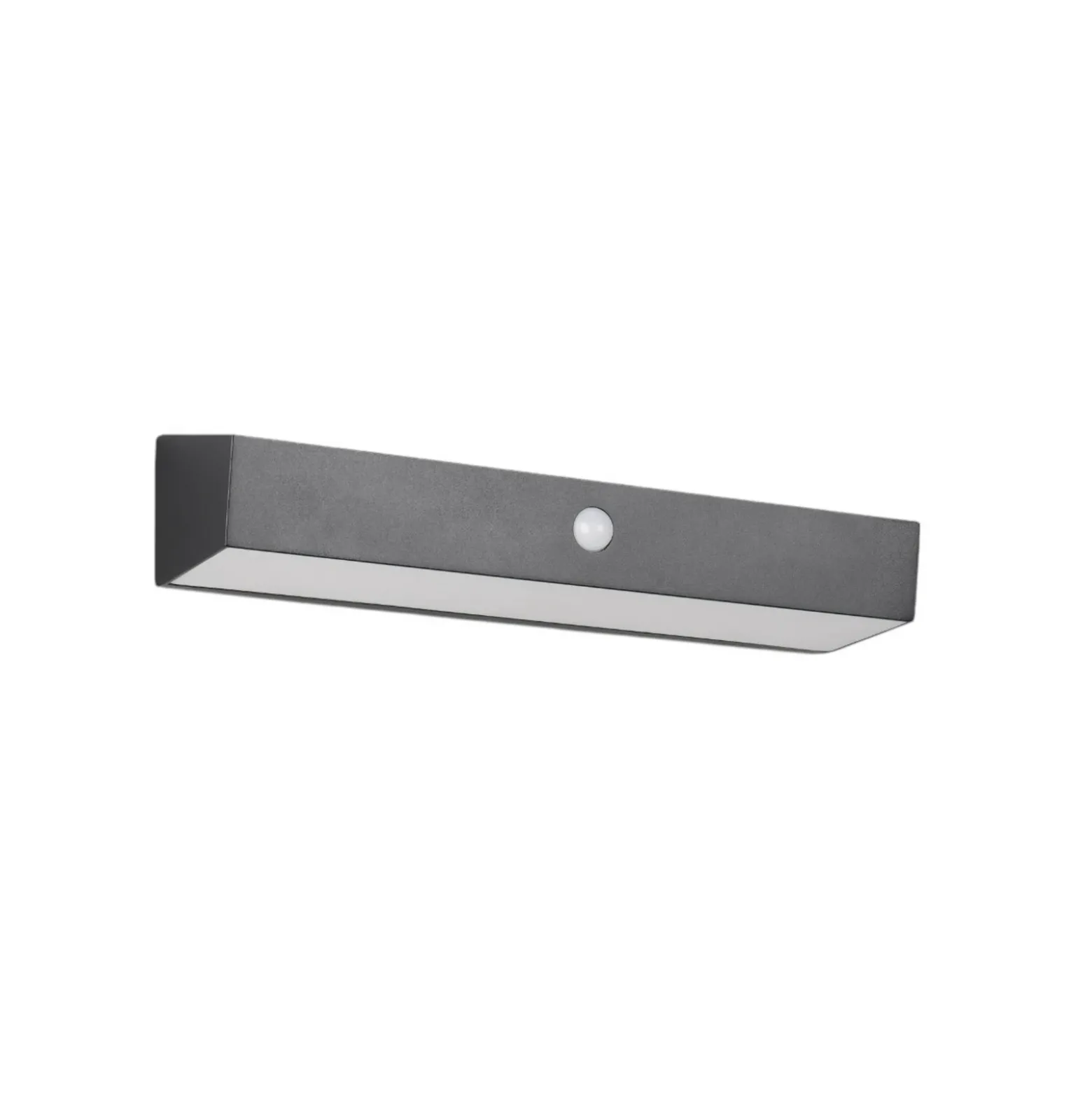 Aplique de pared solar Silves, negra, sensor, IP44