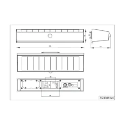 Aplique de pared solar Silves, negra, sensor, IP44