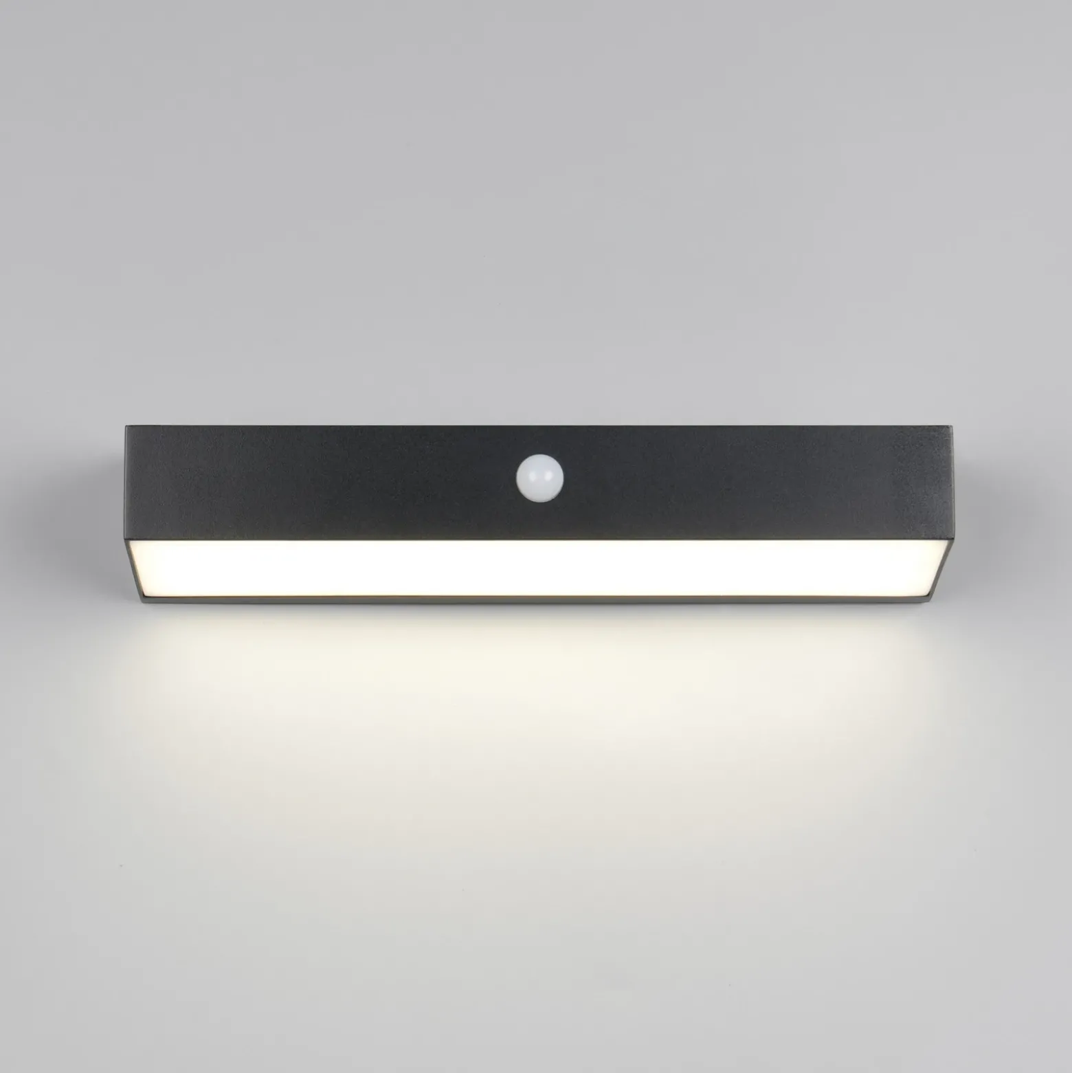 Aplique de pared solar Silves, negra, sensor, IP44