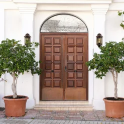 Aplique exterior 1160 aluminio fundido negro-cobre