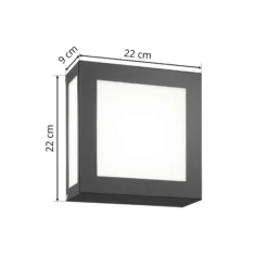Aplique exterior Aqua Legendo Mini, antracita