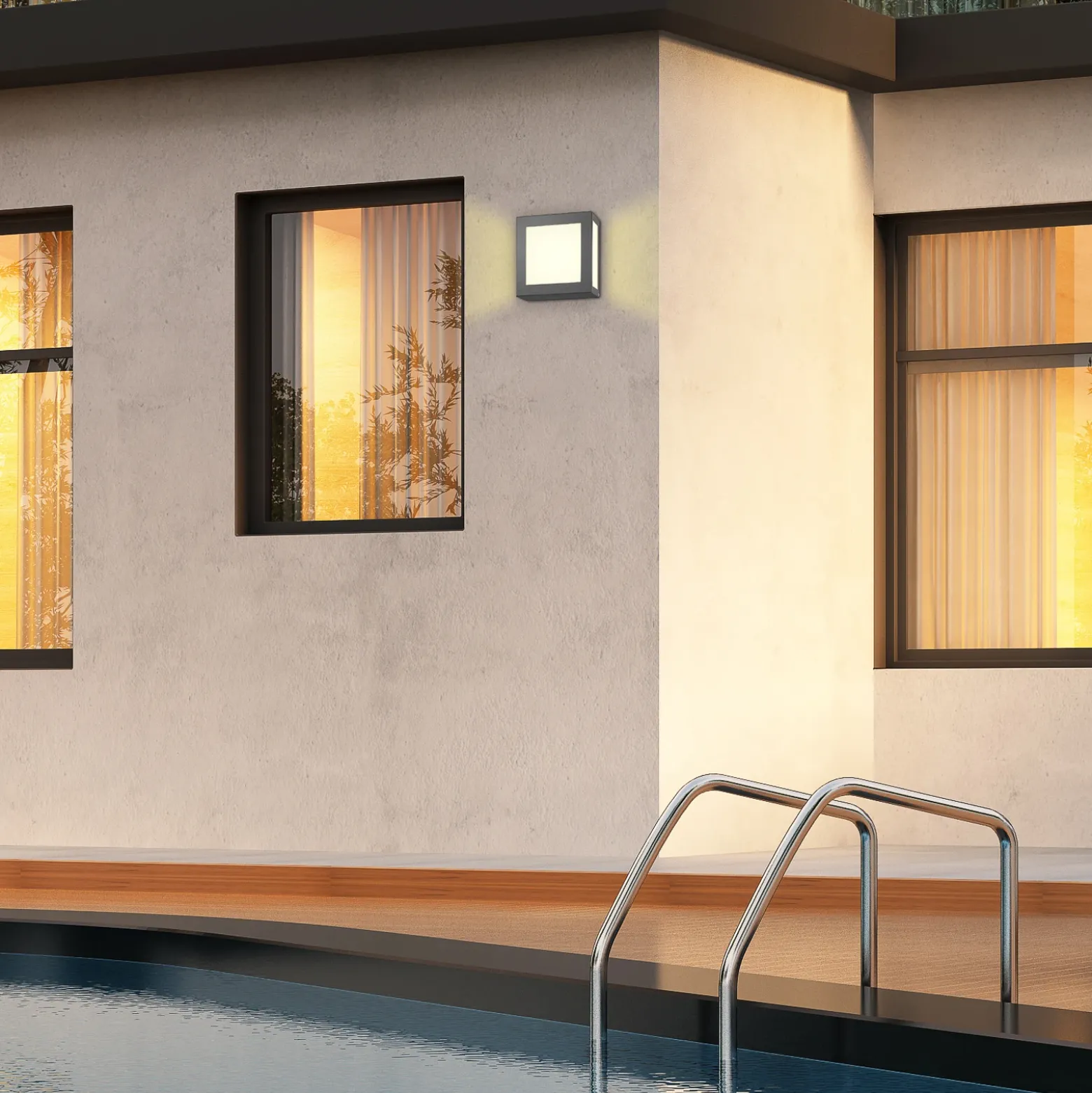 Aplique exterior Aqua Legendo Mini, antracita