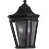 Aplique exterior Cotswold Lane negro semilinterna