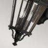 Aplique exterior Cotswold Lane negro altura 52,1cm