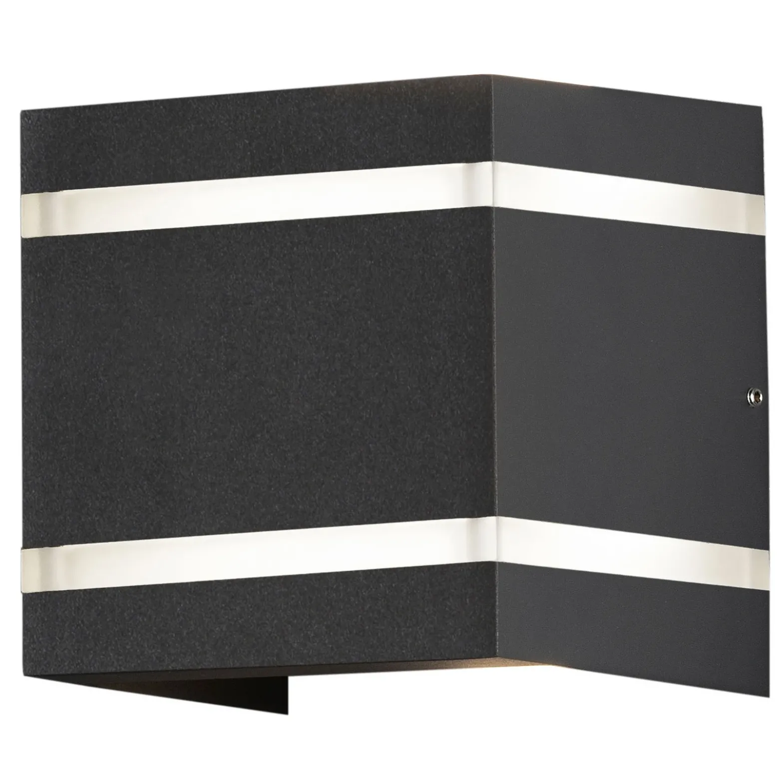 Aplique exterior Cremona efecto rayas alto 14cm