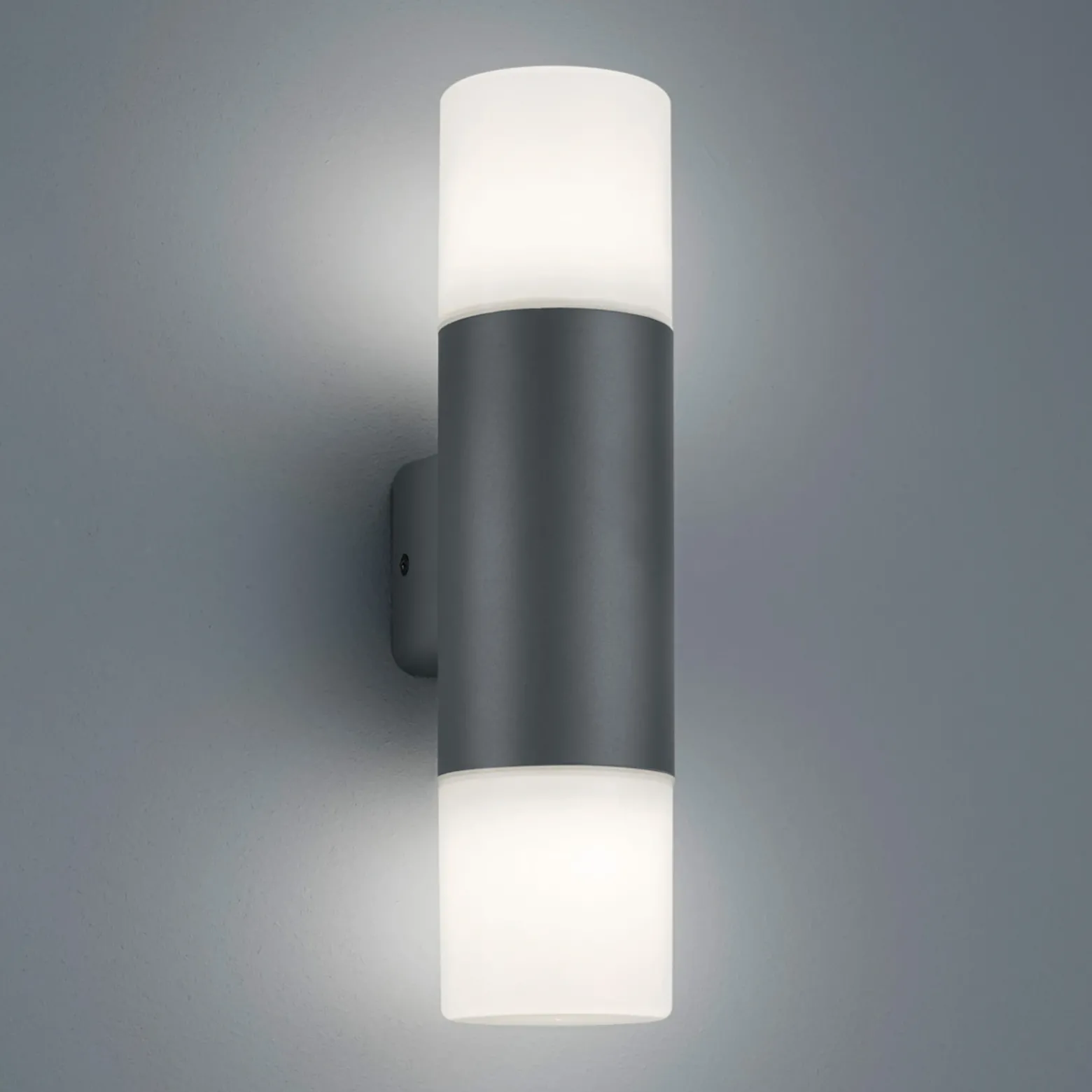 Aplique exterior Hoosic, 2 luces, antracita