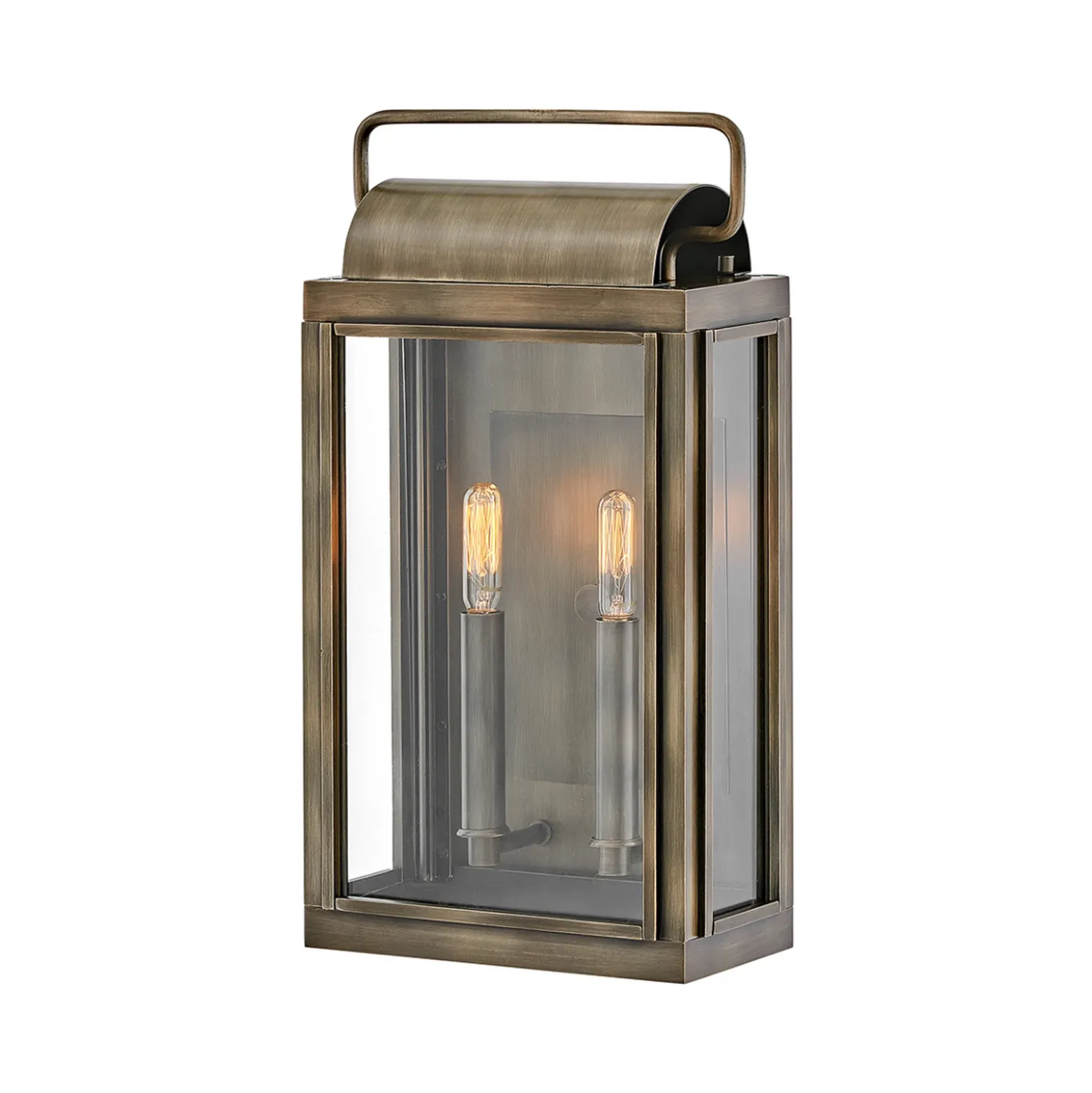 Aplique exterior Sag Harbour, 2 luces bronce