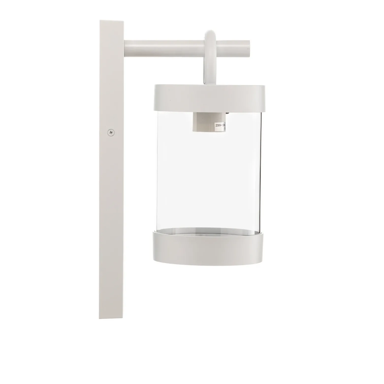 Aplique exterior Sambesi sensor crepuscular blanco